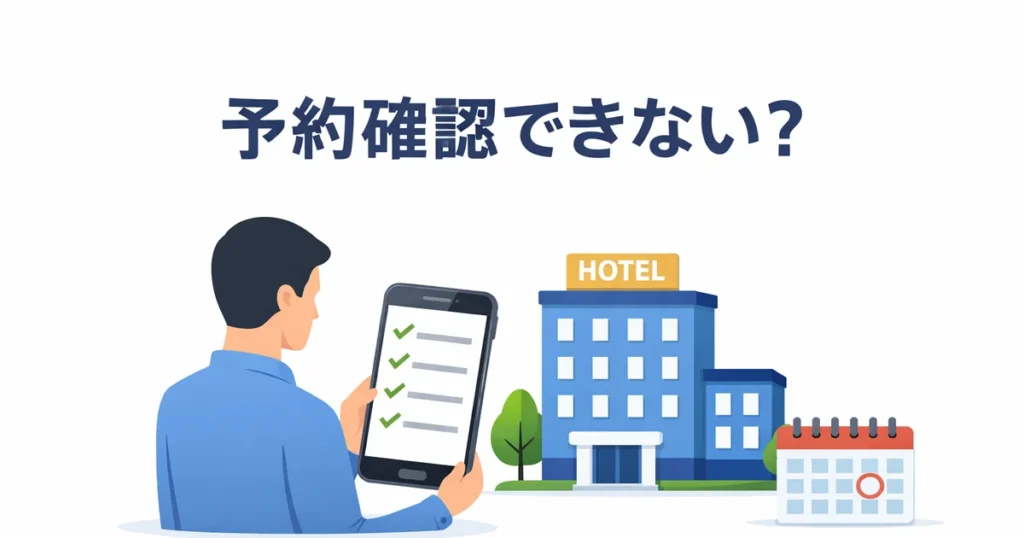 アゴダの予約確認トラブル（予約確認できない）を解説するアイキャッチ画像