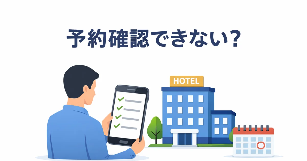 アゴダの予約確認トラブル（予約確認できない）を解説するアイキャッチ画像